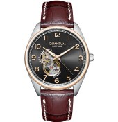 Resim Quantum Qmg1241.352 Deri Kayışlı Erkek Kol Saati Metalik Gri 