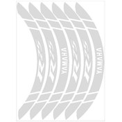 Resim Yamaha R25 Reflektör Beyaz Geniş Jant Şeridi 