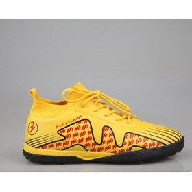 Resim Cool Pele Çoraplı Sarı Çocuk Halı Saha Ayakkabısı 