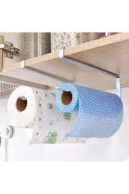 Resim Ceren Dolap Içi Raf Altı Geçmeli Kağıt Havluluk Askılığı Banyo Askısı 