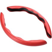 Resim Suntek Karbon Fiber Direksiyon Kılıfı Evrensel Uyumlu 38cm 