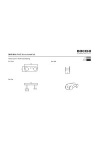 Resim Bocchi Piave Bornoz Askılık İkili Mat Siyah 3015-0014-ab Çok Renkli 