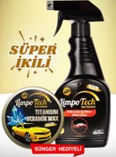 Resim LİMPOTECH TITANIUM SERAMİK Wax 150 Ml \u002Fseramik Katkılı Hızlı Ve Pratik Cila 500ML waxcila 