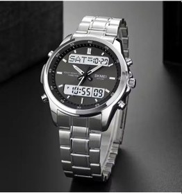 Resim Skmei Dijital Analog Erkek Kol Saati Gri 