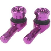 Resim Chuangyinshop 2 Adet Mor 90 Derece Cnc Motor Sapı - Dayanıklı Alüminyum, Siyah Kauçuk 