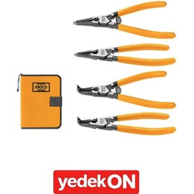 Resim Ingco Hccps26125 Sekman Pense Seti 125mm 4lü Paket 