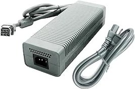 Resim Xbox360 için Yeni Güç Kaynağı Tuğlası ABD Fiş Kablosu Kablosu Değiştirme Orijinal, Xbox 360 Fat Elite Arcade Premium Core Oyun Konsolları ile Uyumlu, 220V AC Adaptör + Güç Kablosu Bağlama 