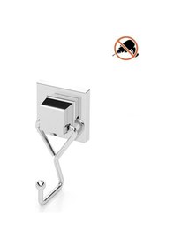 Resim Tekno Tel Ef-237 Yapışkanlı Banyo Tekli Askı Bornozluk Krom 