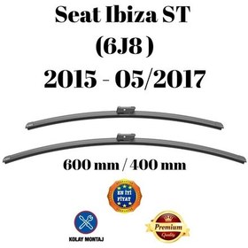 Resim Seat Ibiza St 6j8 2015 2016 2017 Uyumlu Ön Cam Silecek Süpürgesi Takımı 600/400mm Silbak Sb2416c 