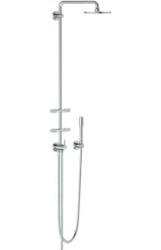 Resim Grohe Rainshower System Duvara Monte Yön Değiştiricili Duş Sistemi 27361000 Krom 