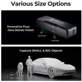 Resim Creality Otter Lite 3d Tarayıcı, 0,05 Mm Yüksek Hassasiyetli 30 Fps Kablosuz Kavramalı El Tarayıcı,3d Baskı İçin, Sarsıntı Önleyici İzleme, 20-2000 Mm Arasındaki Nesneler İçin 24 Bit Tam Renkli Tarama 