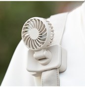 Resim Type-c Şarj Edilebilir Taşınabilir Vantilatör Klipsli 1000mah 3v Kayısı, 