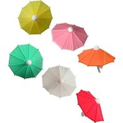 Resim 6 Adet Şemsiye Modeli Şarap Bardağı İşaretleyici Silikon İçecek Şarap Bira Bardağı 