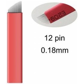 Resim 10 Adet 12 Pin Kalıcı Makyaj - Microblading İğnesi 