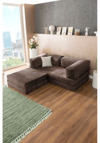 Resim Good Night Legom Köşe Koltuk & Aktivite Yatağı & Uzanma Koltuğu Kahve 