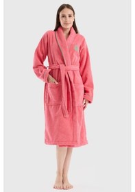 Resim United Colors Of Benetton %100 Pamuk Pembe Bornoz Pembe 