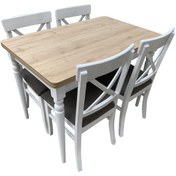 Resim Evimeaksesuar 4 Adet Çapraz X Döşemeli + 70X110 Yanlardan Açılır Smart Masa 