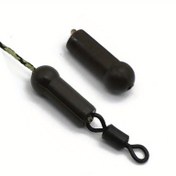 Resim 20 Adet Sazan Balıkçılığı Aksesuarları Tampon Boncuklar Yuvarlak Başlı Kauçuk Boncuklar Saç Rig Kılıfları Düğüm Koruyucu Boncuklar Helikopter Rigler Takımı 