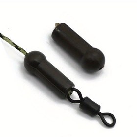 Resim 20 Adet Sazan Balıkçılığı Aksesuarları Tampon Boncuklar Yuvarlak Başlı Kauçuk Boncuklar Saç Rig Kılıfları Düğüm Koruyucu Boncuklar Helikopter Rigler Takımı 