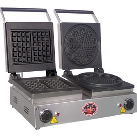 Resim Genel Markalar Çiftli Kare-papatya Waffle Makinesi 
