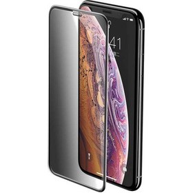 Resim Apple iPhone X-Xs Uyumlu Hayalet Ekran Koruyucu Full Cover IPS Mat Gizlilik Filtreli 