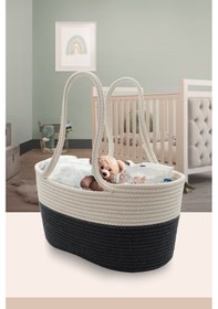 Resim Jasper Keçe Siyah Anne Bebek Bakım Çantası Ve Organizeri Krem - Siyah 