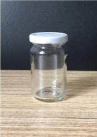 Resim Mobilreyon 10 Adet 105 Cc Cam Kavanoz , Beyaz Kapaklı 