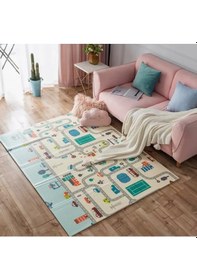 Resim Delt Katlanabilir Çocuk Bebek Oyun Matı Oyun Aktivite Halısı - 150x200x1 Cm Taşıma Çantalı 