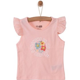 Resim Hellobaby Basic Papatya Baskılı Atlet Tshirt Kız Bebek 24YHLBKTST034_AcikPembe 