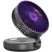 Resim Taşınabilir Şarj Edilebilir Duvar Vantilatörü Gece Lambası Isıtıcısı Fişe Takın, Pil Gerekmez 