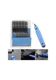 Resim Zcjb 1 Adet Nb1100 Çapak Sapı Bs1010 Çapak Alma Araçları Kiti İle 10 Bıçaklı Podazz -119237 