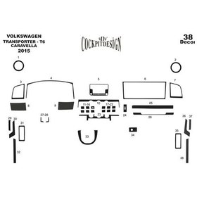 Resim Volkswagen Carevelle Maun Kaplama 2015-2018 38 Parça 