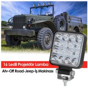 Resim 16 Ledli Projektör Lamba Atv-Off Road Jeep-Iş Makinası 