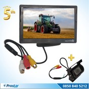 Resim Navistar 5" Tft Lcd Araç Monitör + 1 Adet Büyük Boy Geri Görüş Kamera Seti 