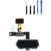 Resim Telefon Kulübesi Samsung J8 J810 Uyumlu Home Tuş Bordu + Tamir Seti Beyaz 