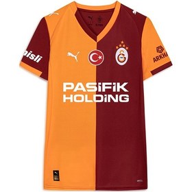 Resim Galatasaray Puma 2025/2026 Kadın İç Saha Parçalı Forma 77981501 Sarı - Kırmızı 