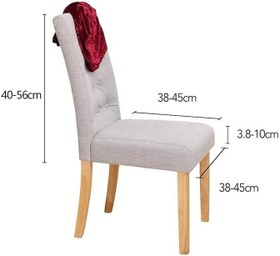 Resim İpek Kadife 6'lı Sandalye Kılıfı Likralı Lastikli Kadife Sandalye Örtüsü (Siyah) 