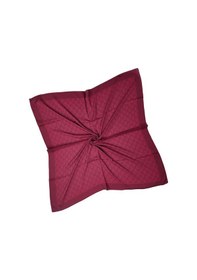 Resim Mim Eşarp Işıl İpek - G Desen Siena Eşarp 100x100 Cm Bordo 