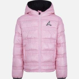 Resim Nike Jordan Core Mid Weight Puffer Full-Zip Hoodie (Girls') Çocuk Mont 