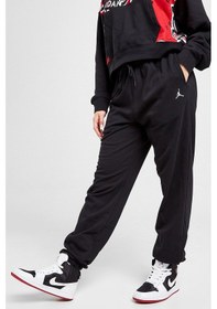 Resim Nike Jordan Essential Core Loose Fit Fleece Pant.lastik Paçalı Bol Kesim Pamuklu Kadın Günlük Eşofman Altı Siyah Siyah 