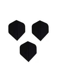 Resim 150 Micron 5 Set 15 Adet Dart Flight Flayt Siyah Pet Dartsan 