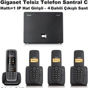 Resim Gigaset C530 IP 4 Dahili Dect Telsiz Kablosuz Telefon Santrali 