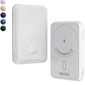 Resim Shaza 20 W 5000 mAH Megsafe Hızlı Şarj Siyah Powerbank 