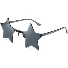 Resim Klassnum Pentagram Yıldız Şekilli Disko Gözlük - Cosplay Ve Moda Aksesuarı Gıngerother51 Beyaz 