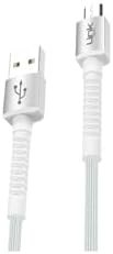 Resim Linktech K551 Safe 3A Örgülü Metal Başlı Micro Usb Şarj Kablosu 