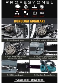 Resim Assur ASR709-02-21 25 CC Mini Benzinli Testere Mavi 