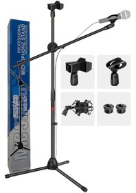 Resim Lastvoice MS06-SHM03 Mikrofon Standı ( Ayağı ) + Shock Mount 
