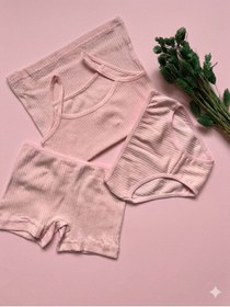 Resim VELOURE Kız çocuk külot 2 beyaz 2 yavru ağzı 2 pembe renk Külot 