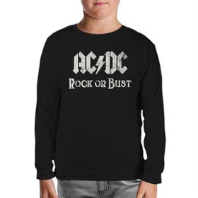 Resim AC DC - Rock or Bust Logo Siyah Çocuk Sweatshirt 