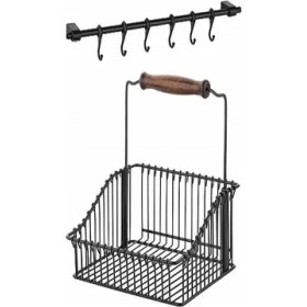 Resim Nevhas Metal Ferforce Sepet (20X20) Askılık 6 Li Kanca Seti 